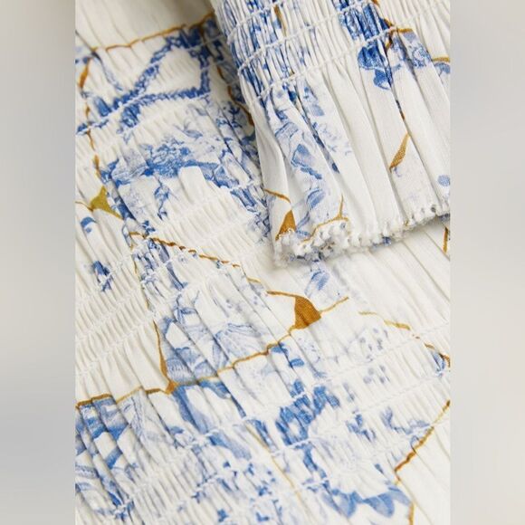 ALLSAINTS Linen-Silk Lara Buruberu Top Size US 6 - Picture 7 of 12